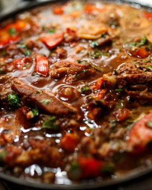 Чахохбили с курицей и картофелем