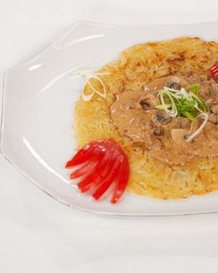 Драник с грибным соусом