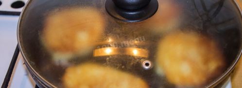 драники картофельные с фаршем. Шаг 20