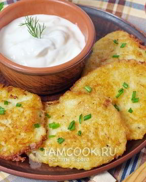 Драники с луком