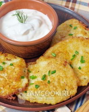 Драники с луком