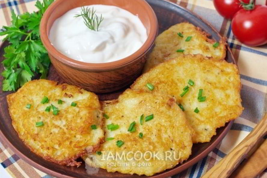 Рецепт драников с луком