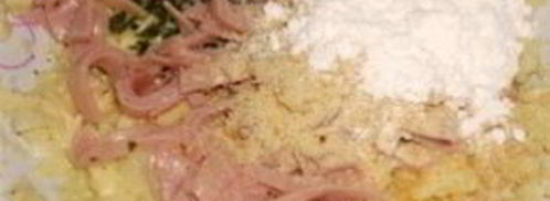 драники с ветчиной и сыром. Шаг 5