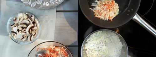 картофельно-морковные драники с грибным соусом. Шаг 3