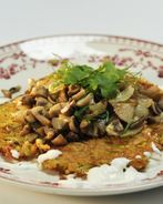 Картофельные драники с грибами