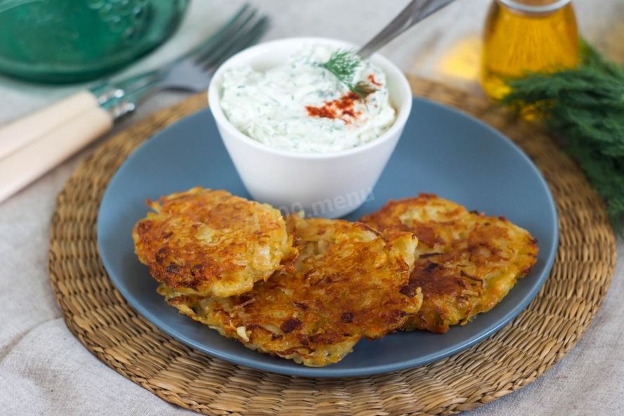 Рецепт картофельных драников с сыром