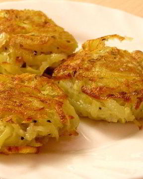 Постные драники с базиликом