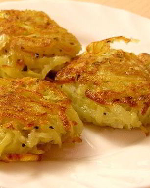 Постные драники с базиликом