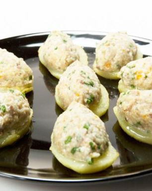 Запеченный форшмак на картофельных медальонах