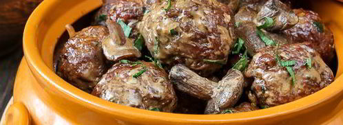 фрикадельки из баранины с маслятами в сметанно-соевом соусе. Шаг 13