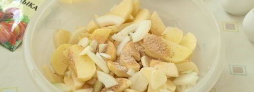 фрикадельки с картошкой в духовке. Шаг 6