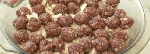 фрикадельки с картошкой в духовке. Шаг 9