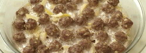 фрикадельки с картошкой в духовке. Шаг 11