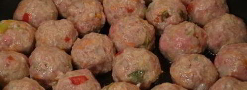 фрикадельки с овощами и кунжутом. Шаг 7