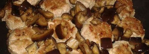 фрикадельки тушеные с баклажанами. Шаг 7