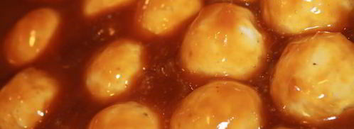 куриные фрикадельки в острой апельсиновой глазури. Шаг 5