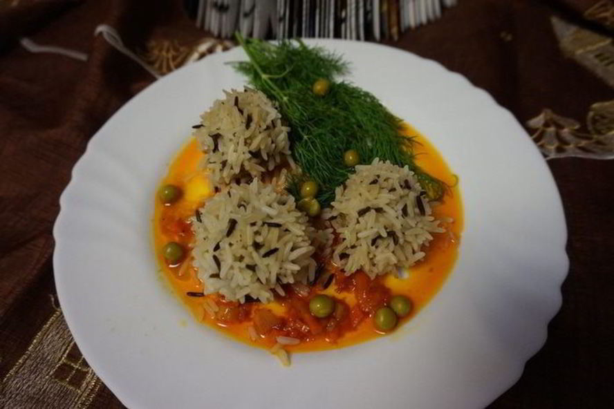 Рецепт паровых фрикаделек с рисом