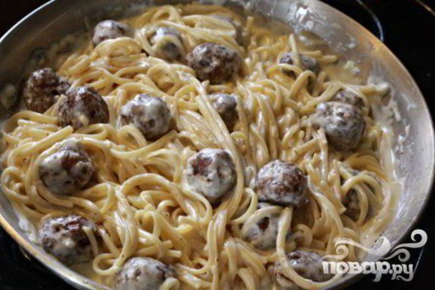 Рецепт пасты альфредо с фрикадельками