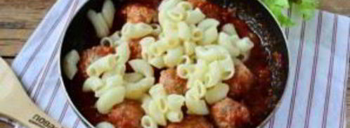 паста в томате с фрикадельками. Шаг 7