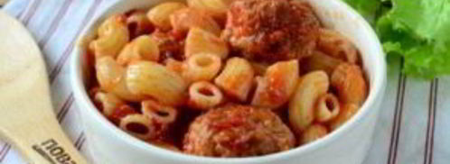 паста в томате с фрикадельками. Шаг 8