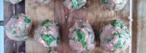 спагетти с фрикадельками из шпината и цукини. Шаг 3