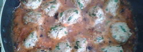 спагетти с фрикадельками из шпината и цукини. Шаг 5