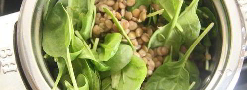 чечевица со свеклой и шпинатом. Шаг 9