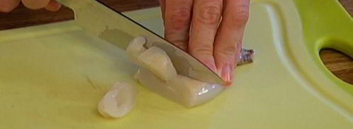 черный рис с кальмарами и морскими гребешками. Шаг 10