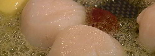 черный рис с кальмарами и морскими гребешками. Шаг 11