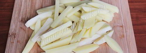 картофель фри в мультиварке. Шаг 4