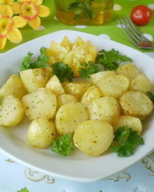 Картофель кусочками в духовке
