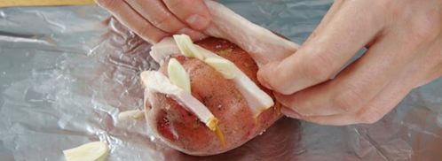 картофель с беконом в фольге. Шаг 4