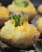 Картофель с брокколи в духовке