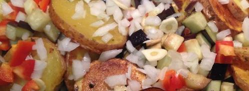 картофель с овощным соусом. Шаг 7