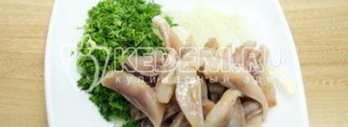 картофель с селедкой. Шаг 6