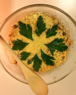 Картофель со сметанным соусом и сыром