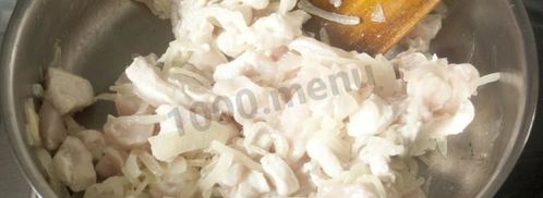 картофельные гнезда с курицей в духовке. Шаг 6