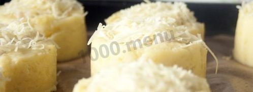 картофельные гнезда с курицей в духовке. Шаг 10