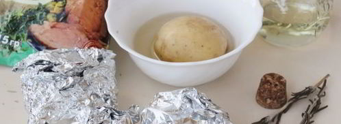 картошка в мундире в фольге в духовке. Шаг 6