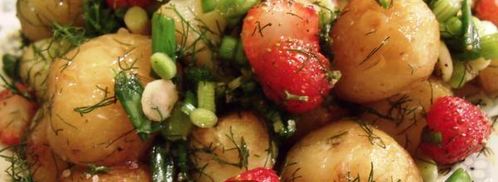 молодой картофель с клубничной сальсой. Шаг 12