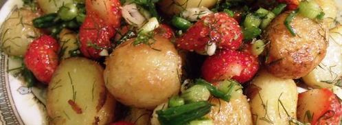 молодой картофель с клубничной сальсой. Шаг 11