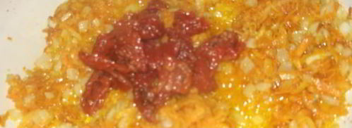 острый рис с вялеными помидорами. Шаг 5