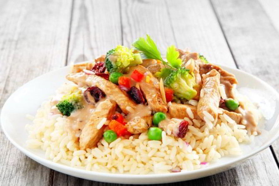 Рецепт риса с курицей в соевом соусе