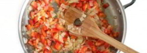 рис с морепродуктами и овощами. Шаг 3