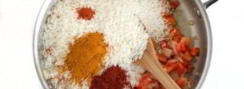 рис с морепродуктами и овощами. Шаг 4