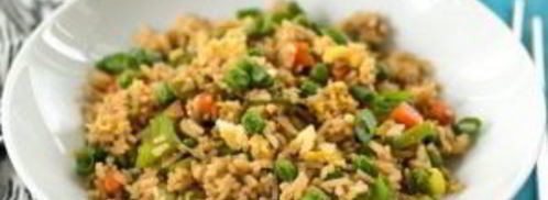 рис с овощами на сковороде. Шаг 9