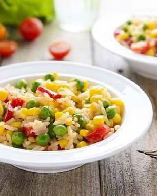 Рис с овощами по-гречески