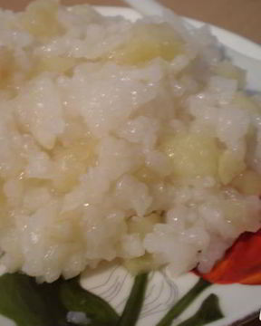 Рис с яблоками Шарлотка