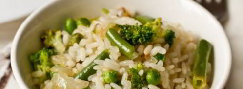 рис с зелеными овощами. Шаг 7