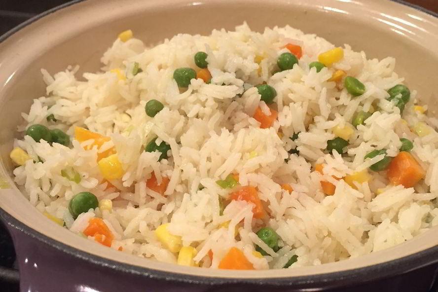 Рецепт вкусного риса с овощами